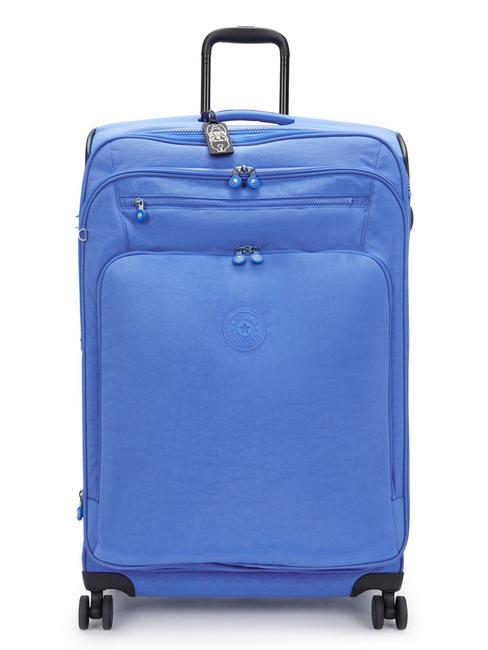 KIPLING NEW YOURI SPIN L Chariot de grande taille bleu havane - Valises Semi-rigides