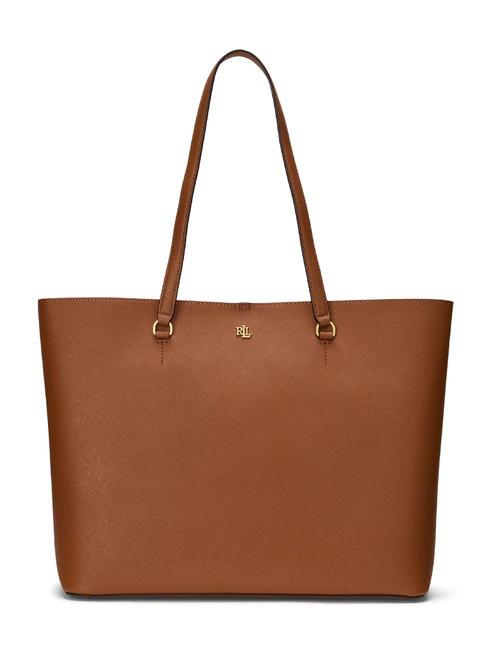 RALPH LAUREN KARLY  Grand sac cabas en cuir lauren tan2 - Sacs pour Femme