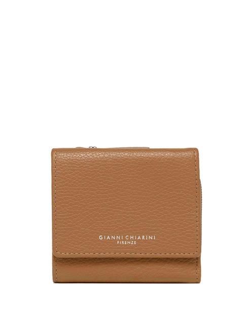 GIANNI CHIARINI WALLETS GRAIN Mini portefeuille en cuir limon - Portefeuilles Femme