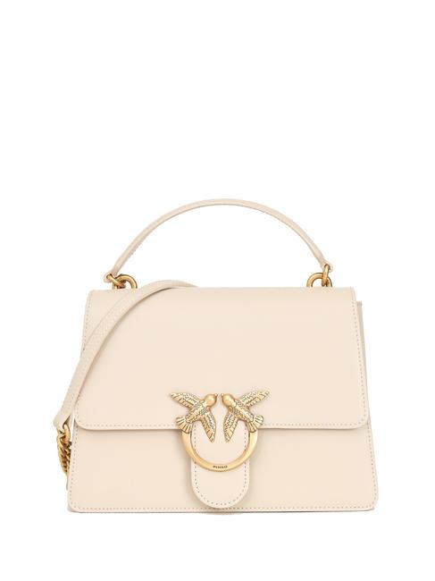 PINKO LOVE ONE  Sac à main, avec bandoulière beige-gris fumé-or antique - Sacs pour Femme