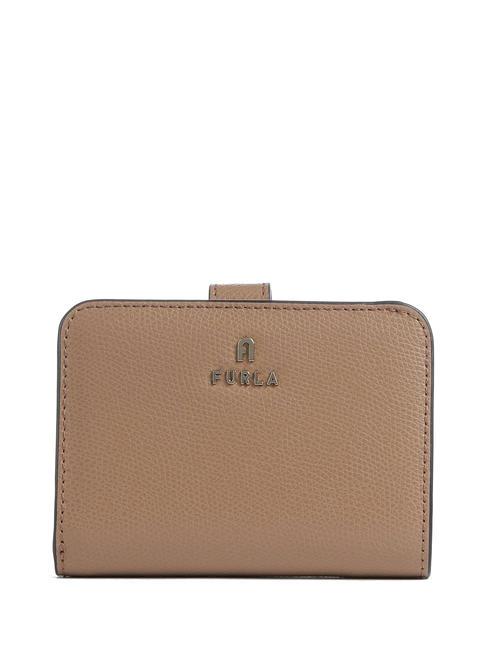 FURLA CAMELIA COMPACT Petit portefeuille en cuir désert+vanille interne - Portefeuilles Femme