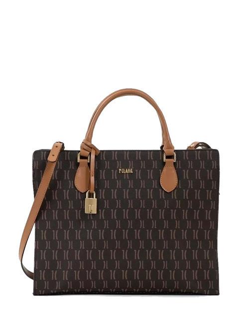 ALVIERO MARTINI PRIMA CLASSE MONOGRAM Lock Sac à main, avec bandoulière foncé - Sacs pour Femme