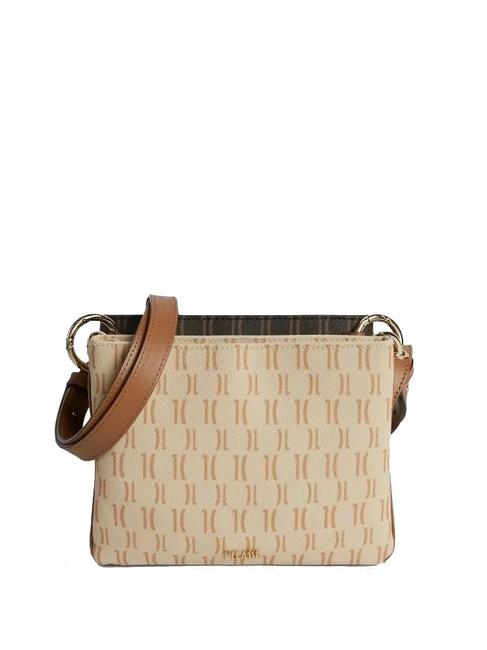 ALVIERO MARTINI PRIMA CLASSE MONOGRAM  Sac à bandoulière double brun foncé / tête crème - Sacs pour Femme