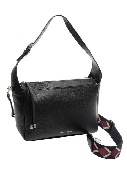 GIANNI CHIARINI MEDIUM Sac bandoulière, avec bandoulière, en cuir Noir - Sacs pour Femme