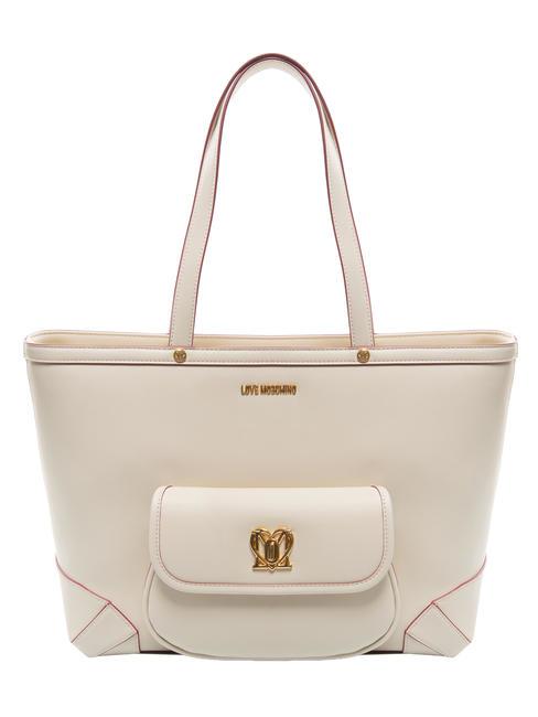 LOVE MOSCHINO TURN LOCK Sac de courses Ivoire - Sacs pour Femme