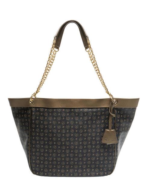 POLLINI HERITAGE Sac bandoulière, transformable bronze noir - Sacs pour Femme