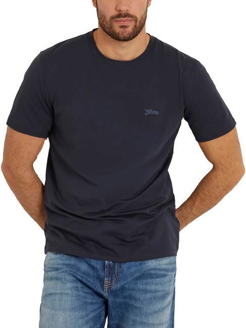 GUESS BASIC PIMA T-shirt en coton extensible smartblue - T-shirt