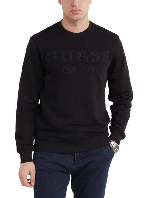 GUESS BEAU Sweat col rond jetbla - Pulls molletonnés