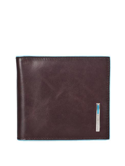 PIQUADRO BLUE SQUARE Portefeuille en cuir ACAJOU - Portefeuilles Homme