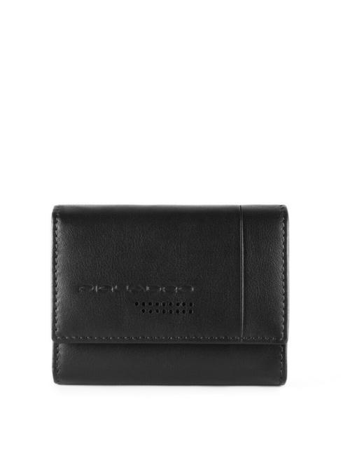 PIQUADRO URBAN Porte-feuille en cuire Noir - Portefeuilles Homme