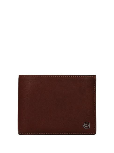 PIQUADRO BLACK SQUARE Portefeuille en cuir avec surpiqûres cuir - Portefeuilles Homme