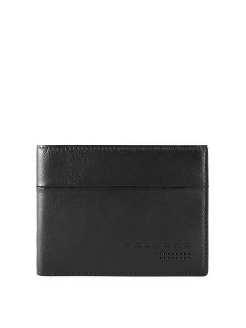 PIQUADRO URBAN Porte-feuille en cuire noir - Portefeuilles Homme