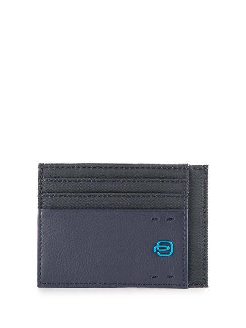 PIQUADRO P16  Porte-carte plat CHEVRON BLEU - Portefeuilles Homme