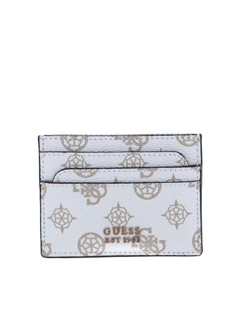 GUESS LAUREL Porte-cartes plat logo blanc - Portefeuilles Femme