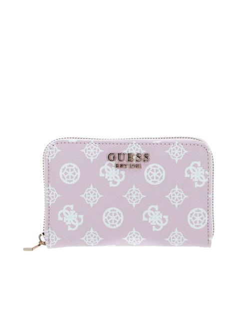 GUESS LAUREL Portefeuille femme logo rose pâle - Portefeuilles Femme