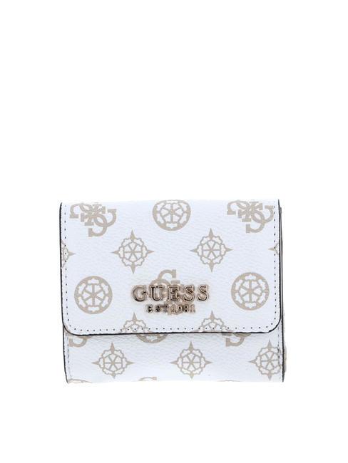 GUESS LAUREL Portefeuille moyen logo blanc - Portefeuilles Femme