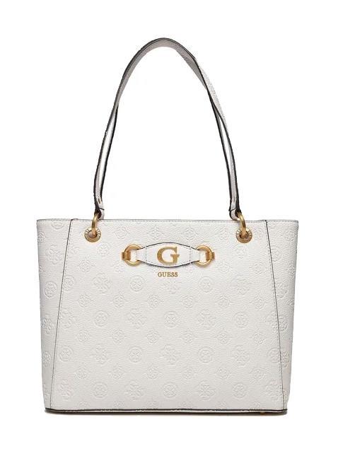 GUESS IZZY PEONY Cabas épaule logo en pierre - Sacs pour Femme