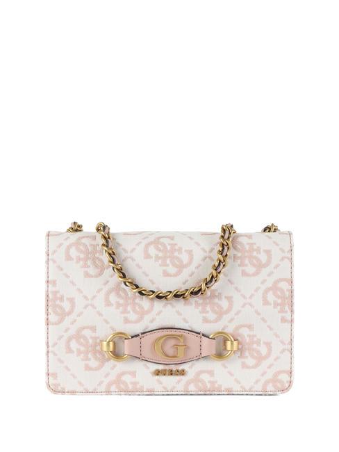 GUESS IZZY Sac avec rabat épaule logo rose poussiéreuse - Sacs pour Femme