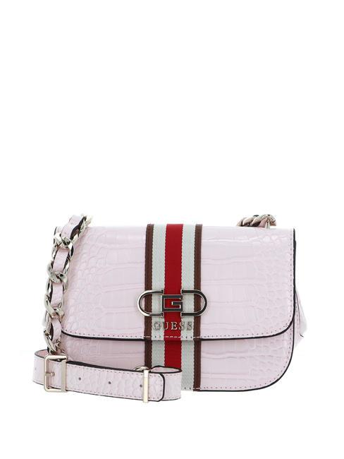 GUESS NELKA Sac bandoulière St coco à rabat rose pâle - Sacs pour Femme