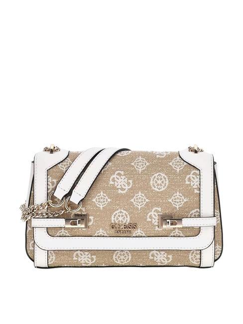 GUESS LORALEE Sac transformable à rabat logo blanc - Sacs pour Femme