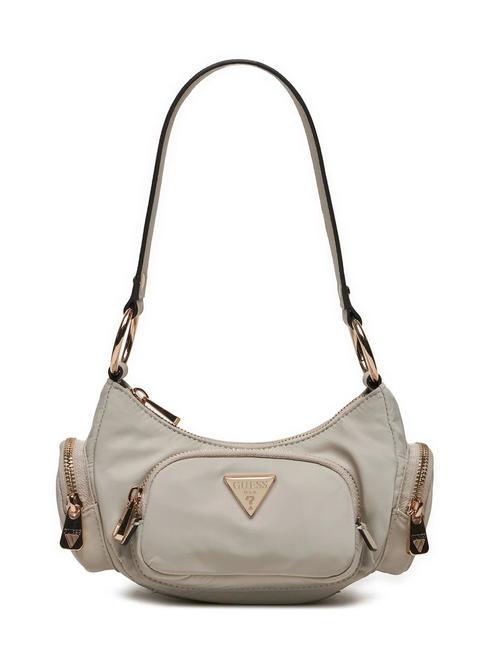 GUESS ECO GEMMA Sac d'épaule taupe - Sacs pour Femme