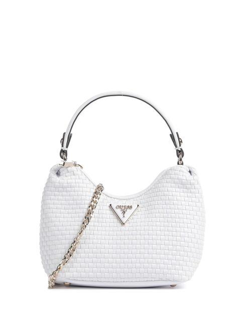 GUESS ETEL Sac tissé avec bandoulière blanc - Sacs pour Femme