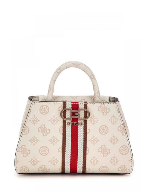 GUESS NELKA Petit sac à main logo crème - Sacs pour Femme