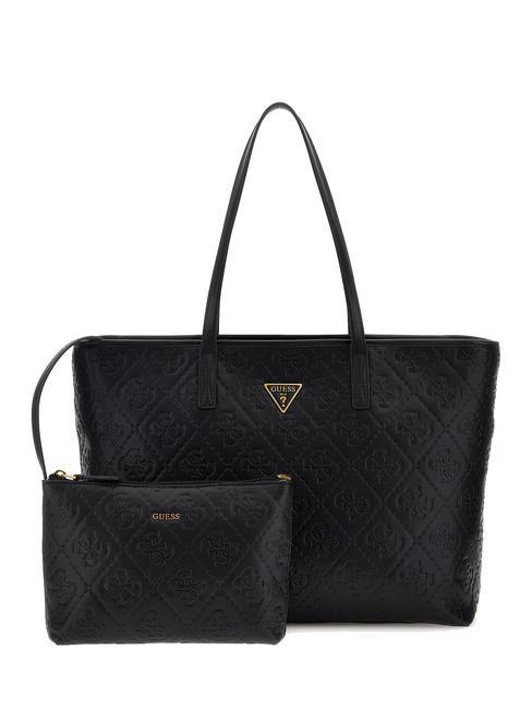 GUESS POWER PLAY Sac cabas porté épaule logo noir - Sacs pour Femme