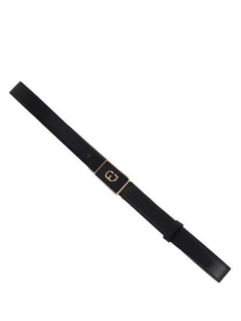 GAUDÌ CLAIRE Ceinture raccourcissable avec boucle logo NOIR - Ceintures