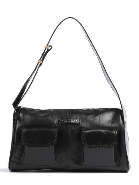 THE BRIDGE FLORA  Sac bandoulière, en cuir black Gold - Sacs pour Femme