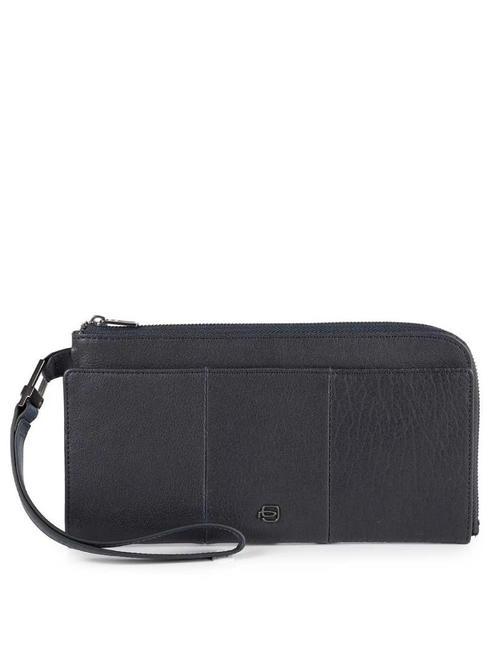 PIQUADRO BRIEF Porte-documents en cuir bleu - Portefeuilles Femme