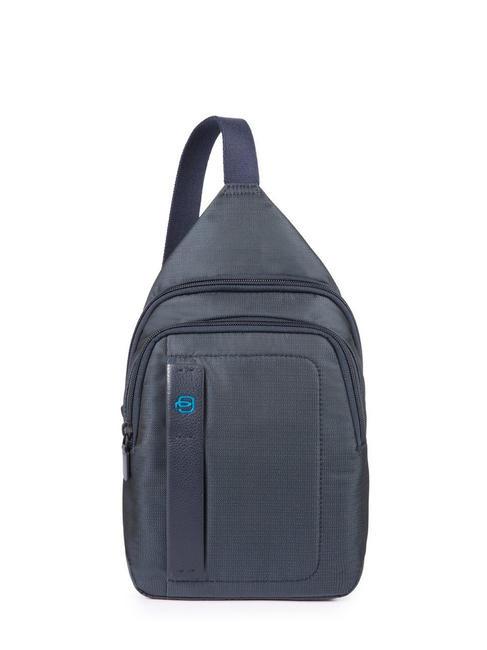 PIQUADRO P16 Sac à dos à une épaule CHEVRON BLEU - Sacs en Bandoulières pour Homme