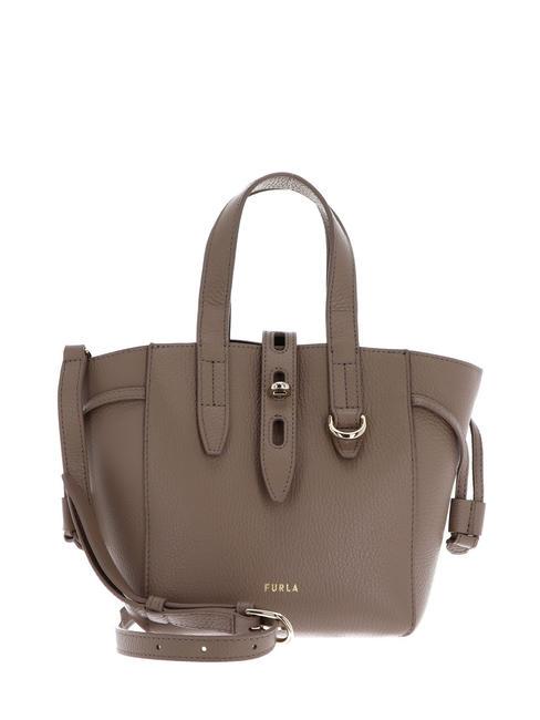 FURLA NET Mini sac à main, avec bandoulière grège - Sacs pour Femme