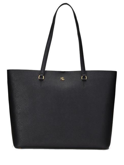 RALPH LAUREN KARLY  Grand sac cabas en cuir NOIR - Sacs pour Femme