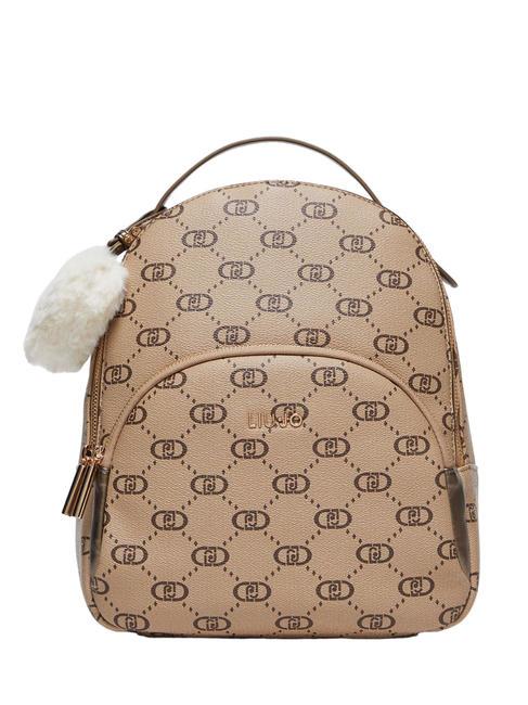 LIUJO MANHATTAN Logo Sac à dos gris tourterelle clair - Sacs pour Femme