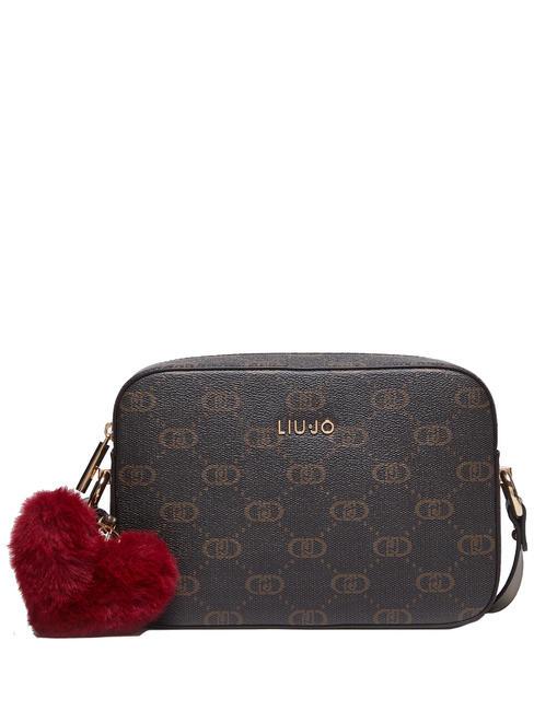 LIUJO MANHATTAN Logo Sac à bandoulière moka - Sacs pour Femme