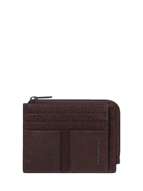 PIQUADRO WOLLEM Portefeuille plat en cuir MORO - Portefeuilles Homme