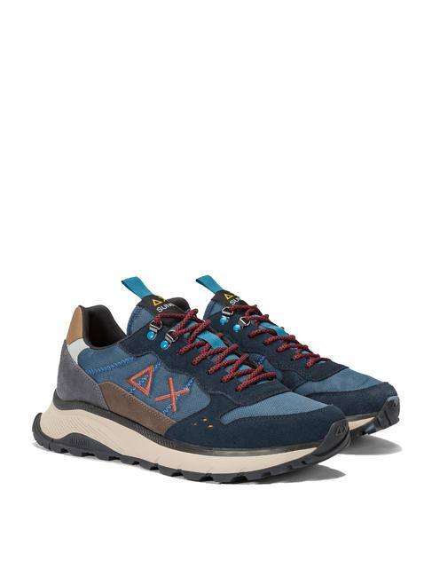 SUN68 FIRE AND CAMPING Baskets bleu naby - Chaussures Homme