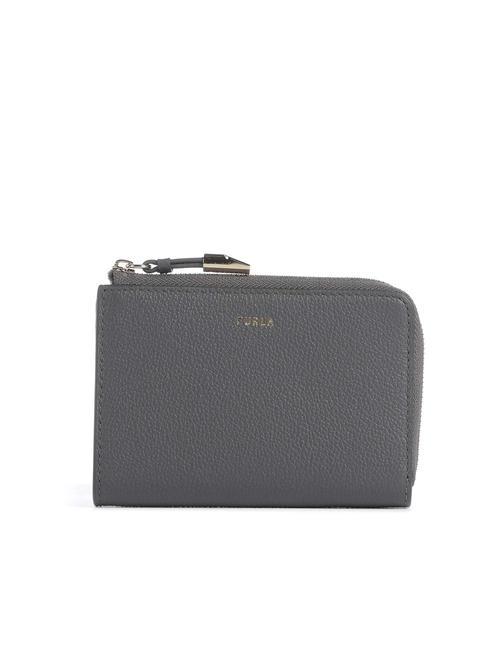 FURLA GOCCIA Porte-cartes en cuir avec zip sol - Portefeuilles Femme