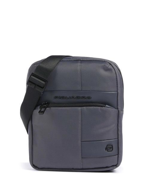 PIQUADRO WOLLEM Sac iPad mini en tissu et cuir aviation - Sacs en Bandoulières pour Homme