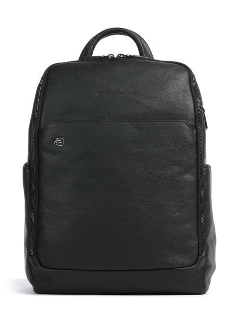 PIQUADRO BLACK SQUARE Sac à dos en cuir pour ordinateur portable 14" Noir - Sacs à dos pour ordinateur portable