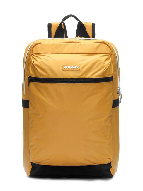 KWAY LAON Sac à dos en nylon jaune inca - Sacs à dos pour l'École & les Loisirs