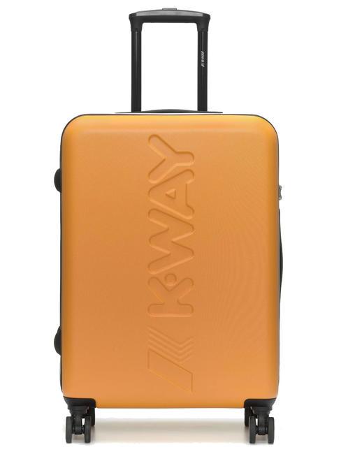 KWAY MAXILOGO Chariot de taille moyenne jaune inca/bleu md cobalt - Valises Rigides