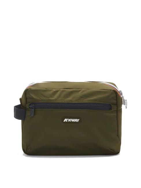 KWAY DEMU Trousse de beauté en nylon vert noirâtre - Trousses