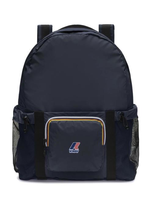 KWAY LE VRAI 3.0 MICHEL Sac à dos pliable en nylon profondeur bleue - Sacs à dos pour l'École & les Loisirs