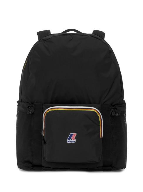 KWAY LE VRAI 3.0 MICHEL Sac à dos pliable en nylon noir aussi - Sacs à dos pour l'École & les Loisirs