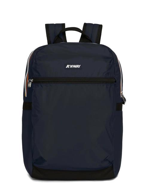 KWAY LAON Sac à dos en nylon profondeur bleue - Sacs à dos pour l'École & les Loisirs