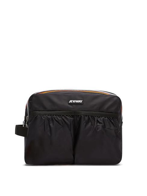 KWAY ALBAS Trousse de beauté double zip avec poches noir aussi - Trousses