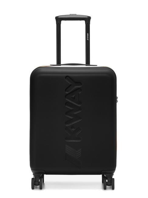 KWAY MAXILOGO Chariot à bagages à main noir pur/bleu md cobalt - Valises cabine