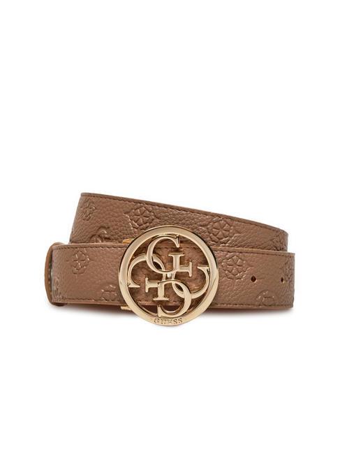 GUESS CRESIDIA Ceinture raccourcissable avec boucle 4G taupe foncé - Ceintures